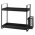 Levede 2 Tier Countertop Organiser Classic Storage Rack Bathroom Kitchen Black-2072893554912530432