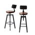 Levede 4x Bar Stool Kitchen Wooden Metal-1864183224641654784