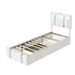 Levede Single Bed Frame Leather Headboard RGB 2 Drawers-2050056740216639488