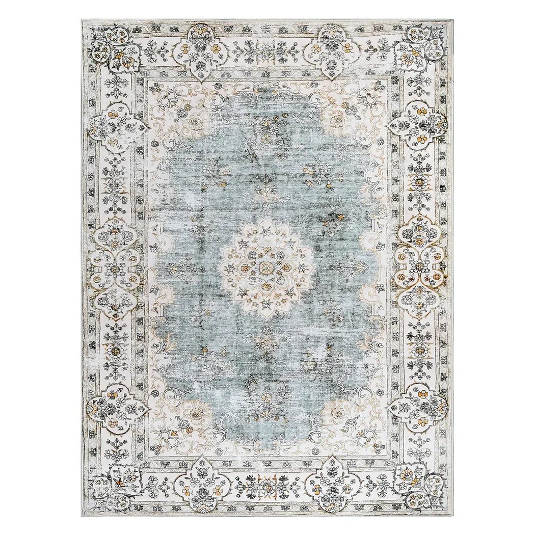 Marlow Floor Rug Short Pile Washable Vintage Carpet Soft Plush Non Slip 160x120-2018816742326931456