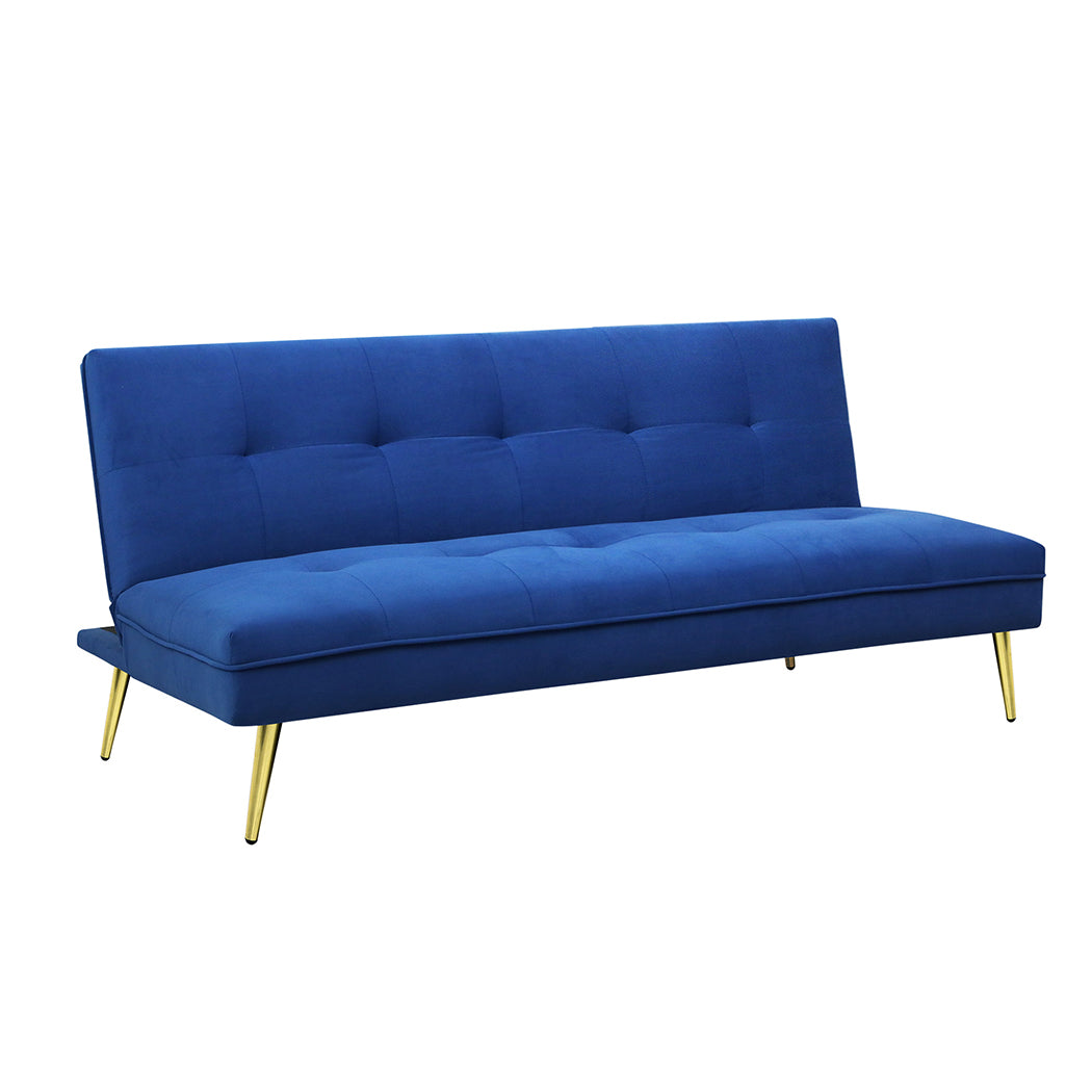 Levede Sofa Bed Convertible Velvet 3 Seater-1910112207832748032