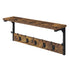 Levede Coat Rack Shelf Wall Mounted 7 Hooks Wall Floating Hat Rack Living Room-2050059009976832000