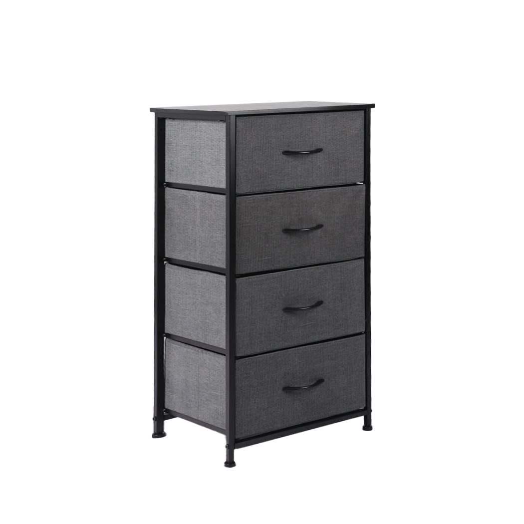 Levede Storage Cabinet Tower Chest Dark Grey-1864183276449697792