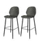 Levede 2x Bar Stool Barstools Counter Grey-2006733275812466688
