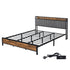 Levede King Bed Frame Industrial Tufted Soft Storage Headboard USB Charge-2100034936470900736