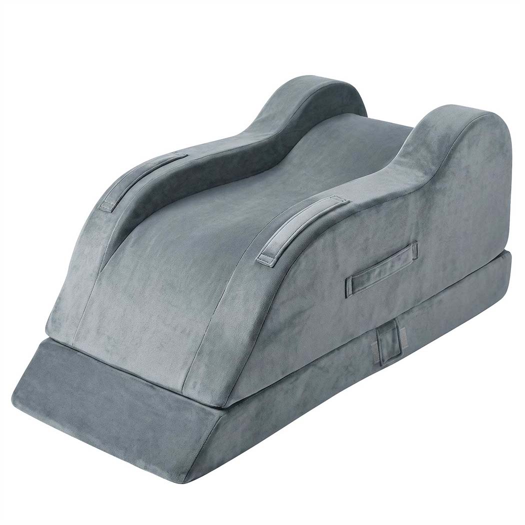 DreamZ Leg Elevation Pillow After Surgery Gel Memory Foam Single Leg Grey-2109799598153994241