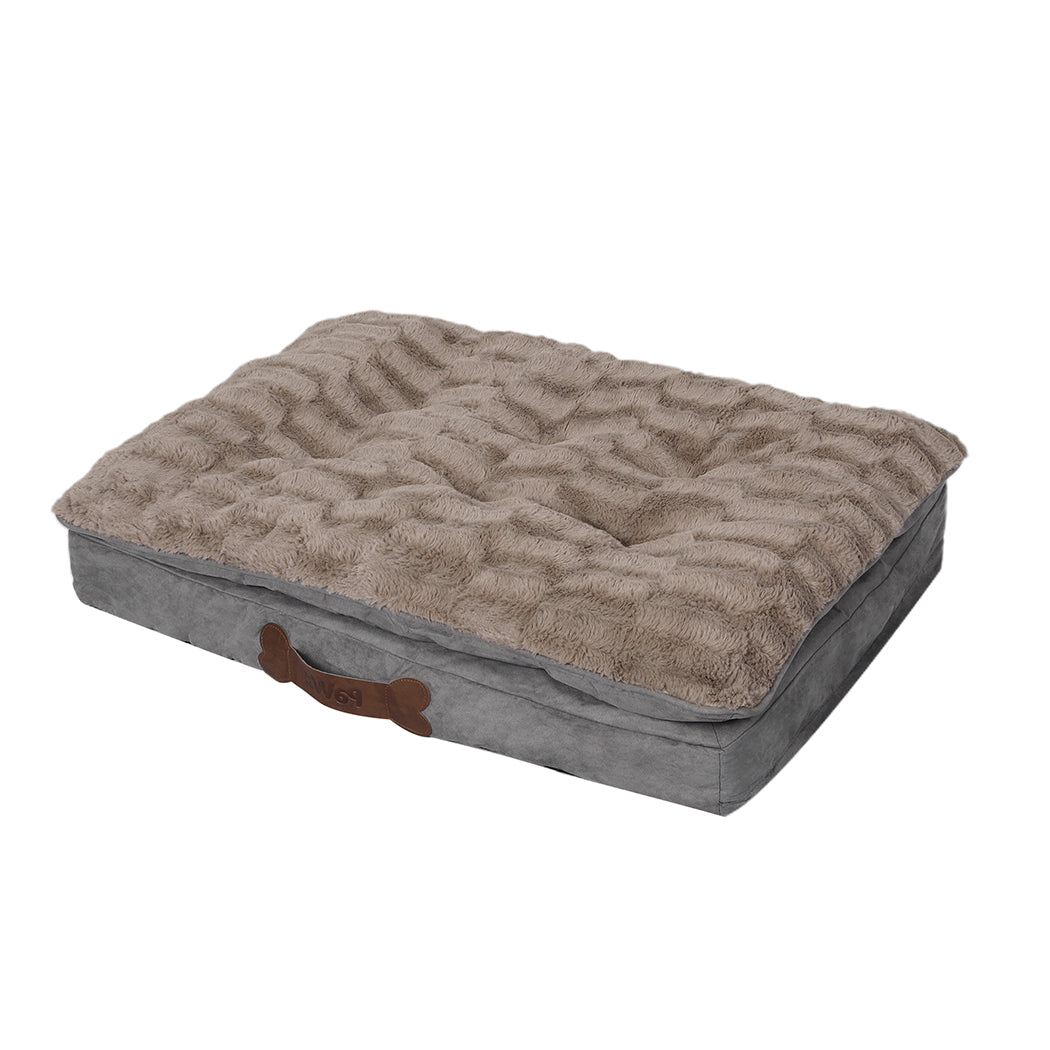 PaWz Dog Calming Bed Pet Cat Removable S Khaki Small-2029387224835035136