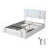 Levede King Bed Frame Leather Headboard RGB 2 Drawers-2050056740011118592