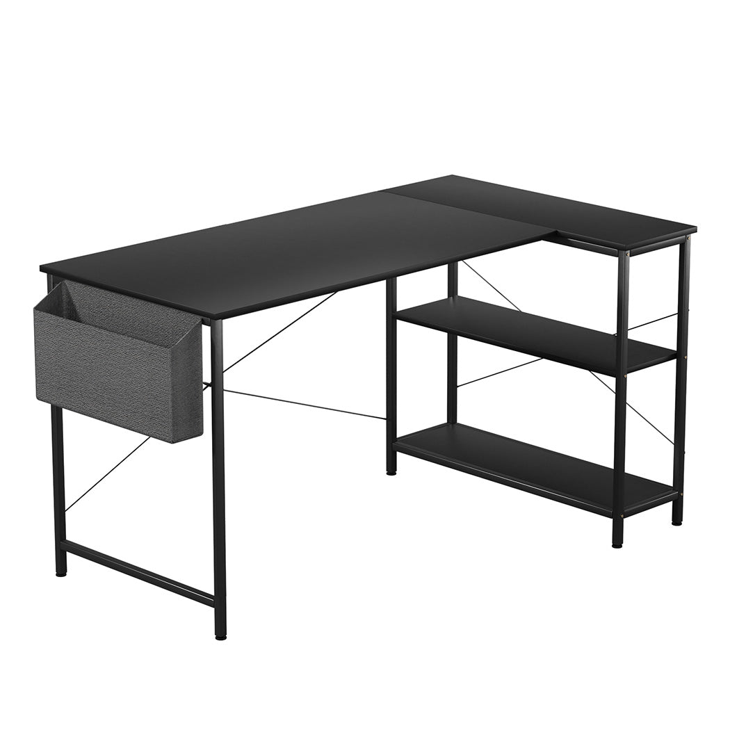 Levede L Shaped Computer Desk Home Desk Black