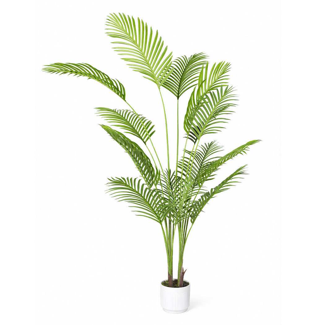 Lambu Artificial Tree Palm Fake Leaves Large Artificial Plants Indoors 180cm-2050056792716742656