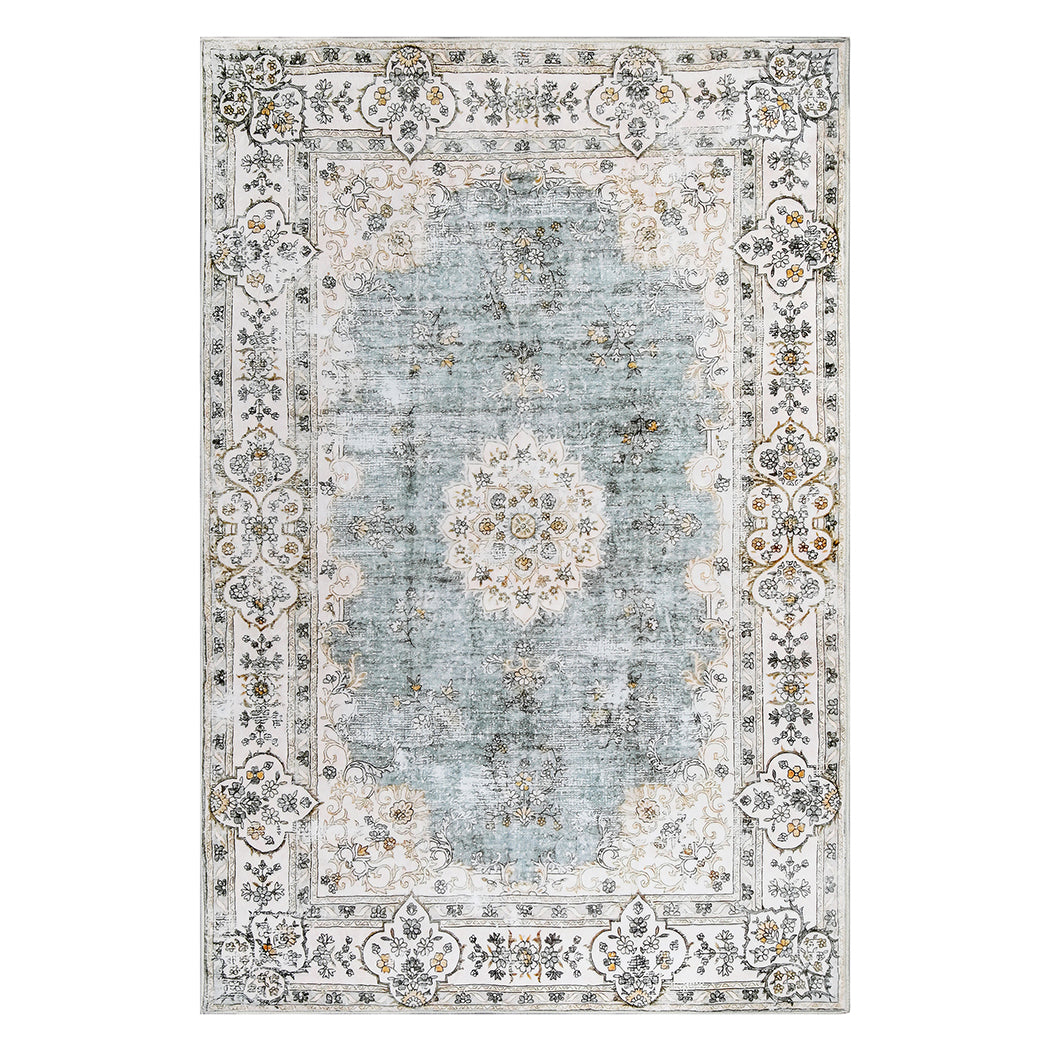 Marlow Floor Rug Short Pile Washable Vintage Carpet Soft Plush Non Slip 80x120-2018816677239721984