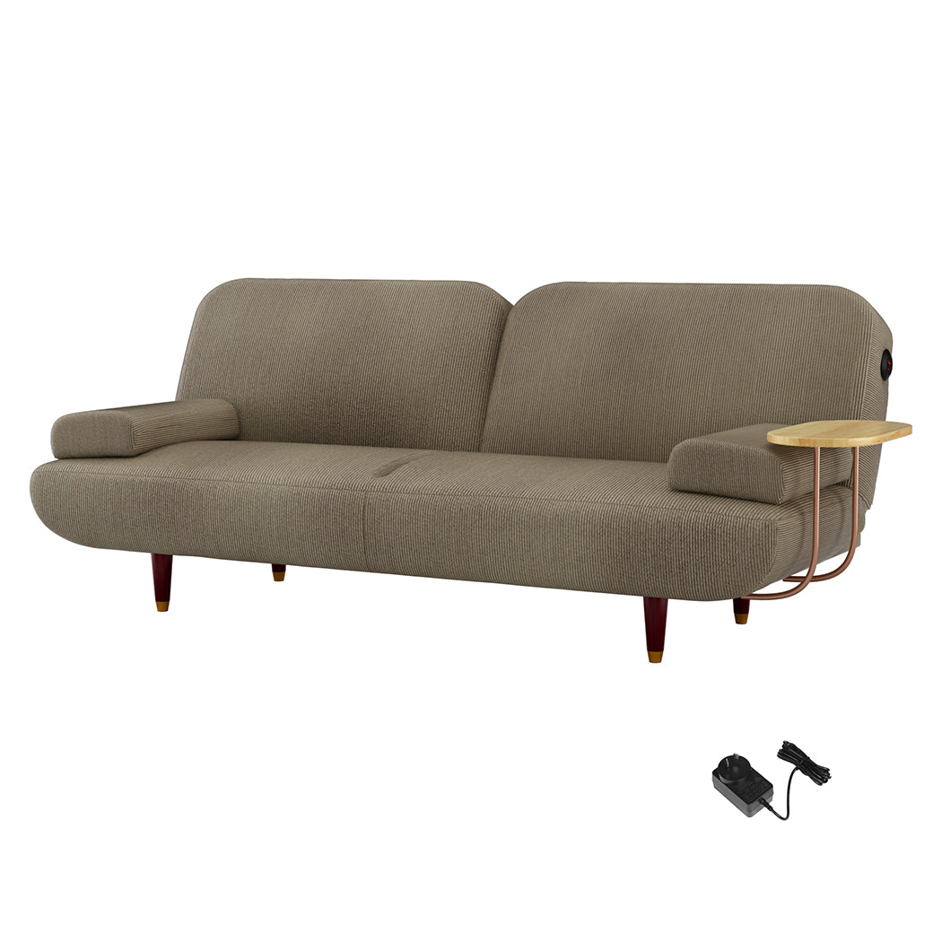 LEVEDE  CONVERTIBLE SOFABED WITH USB CHARGE AND SIDE TABLE