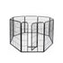 PaWz 8 Panel Pet Dog Playpen Puppy Exercise Black 2.5kg Mackerel & Lamb-1864183335102844928
