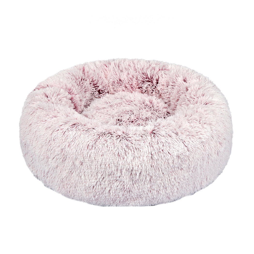 PaWz Pet Bed Cat Dog Donut Nest Calming M Pink Medium-1864184500024643584