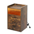 Levede Bedside Table USB Charger Outlet LED Oak-2018816764154089472