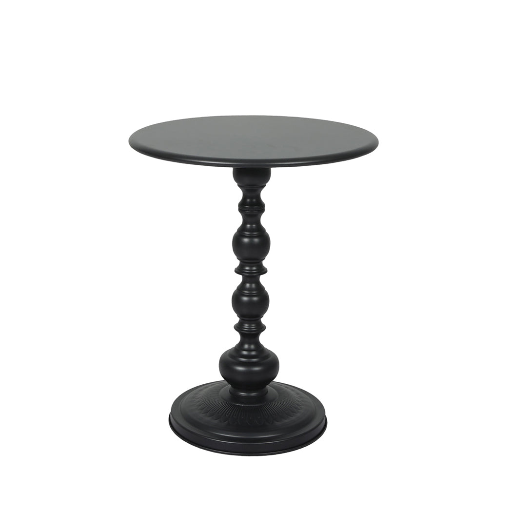 Levede Side Table Vintage End Round Black-2006733270934491136