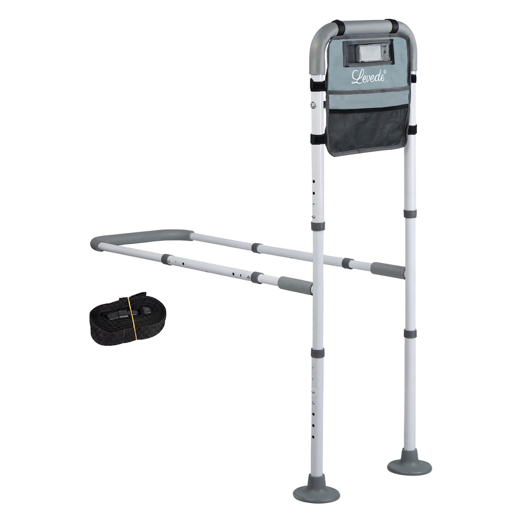 Levede Bed Rail Elderly Adjustable Safety Handle Bed Assist Motion Sensor Light-2061251869212282880