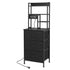 Levede Bedside Table with Charging Station 3 Drawer RGB Light Night Stand Black-2109799597017337857