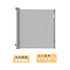 BoPeep Retractable Baby Safety Gates 150cm Grey 150 cm-1910112818292723712