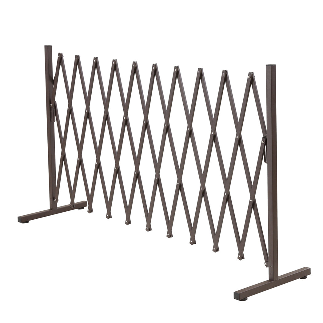 Garden Security Fence Gate Gate Metal Brown-1899652499095293952