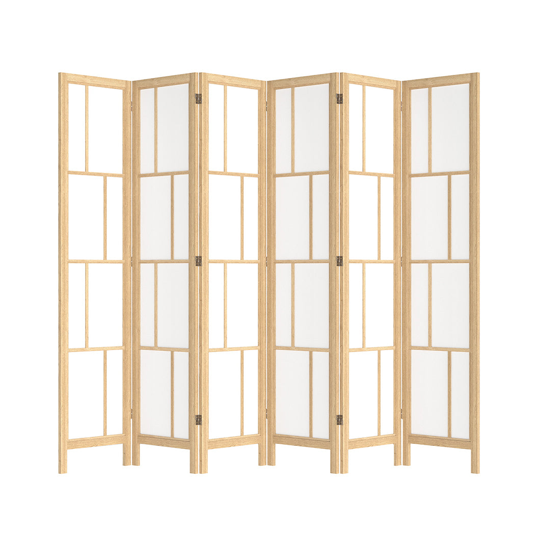 Levede 6 Panel Room Divider 170cm Freestanding Screen-1973194197183893504