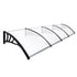Mountview Window Door Awning Outdoor 1M X 4M Transparent 1x4M-1864184444194263040