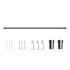Marlow Satin Nickel Curtain Rod Steel Quiet Rail Pole Pommel Set Adjustable-2018816721510600704