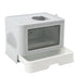 PaWz Foldable Cat Litter Box Tray Enclosed Grey-2029387229859811328
