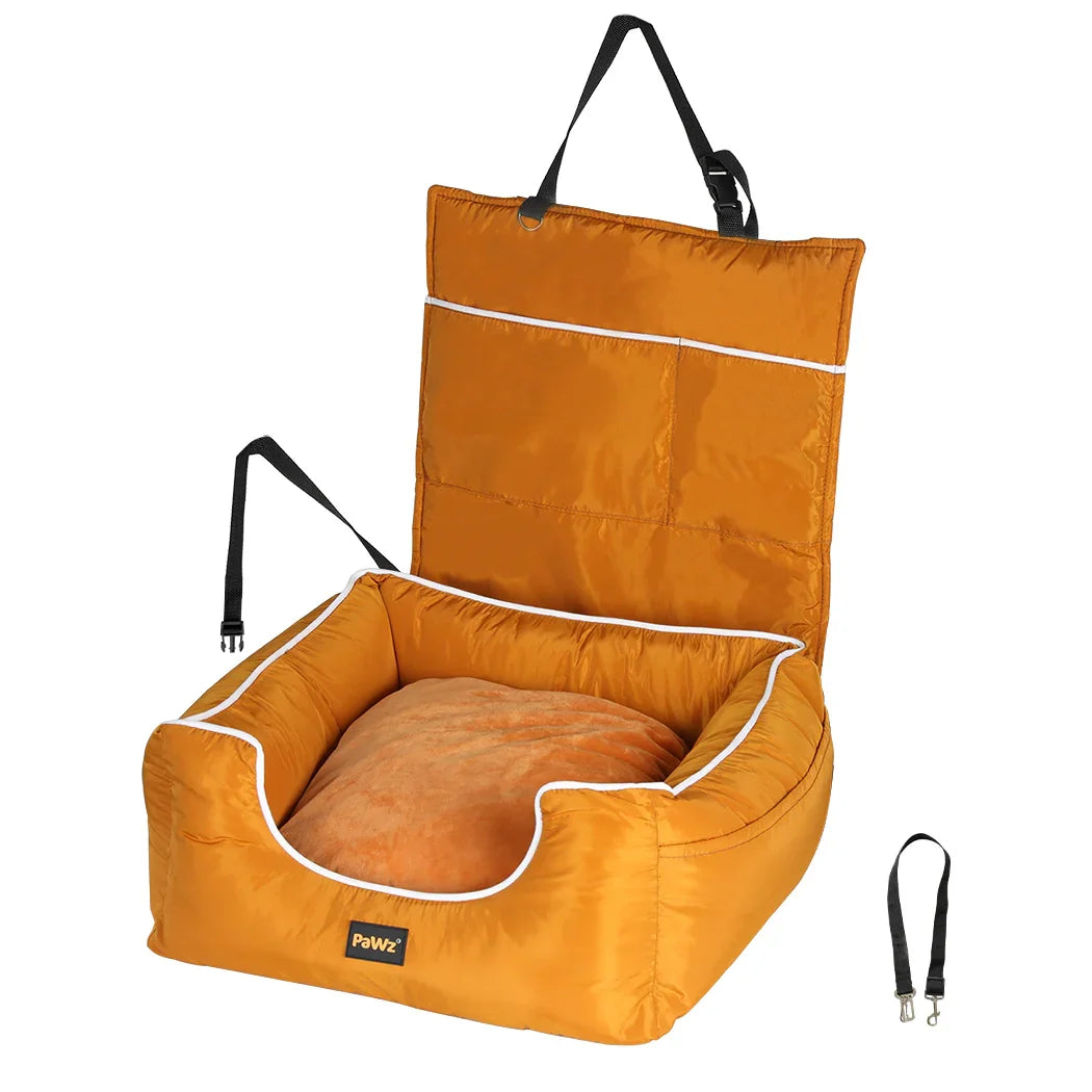 PaWz Pet Car Seat Travel Safety Carrier Orange-2018816732663255040