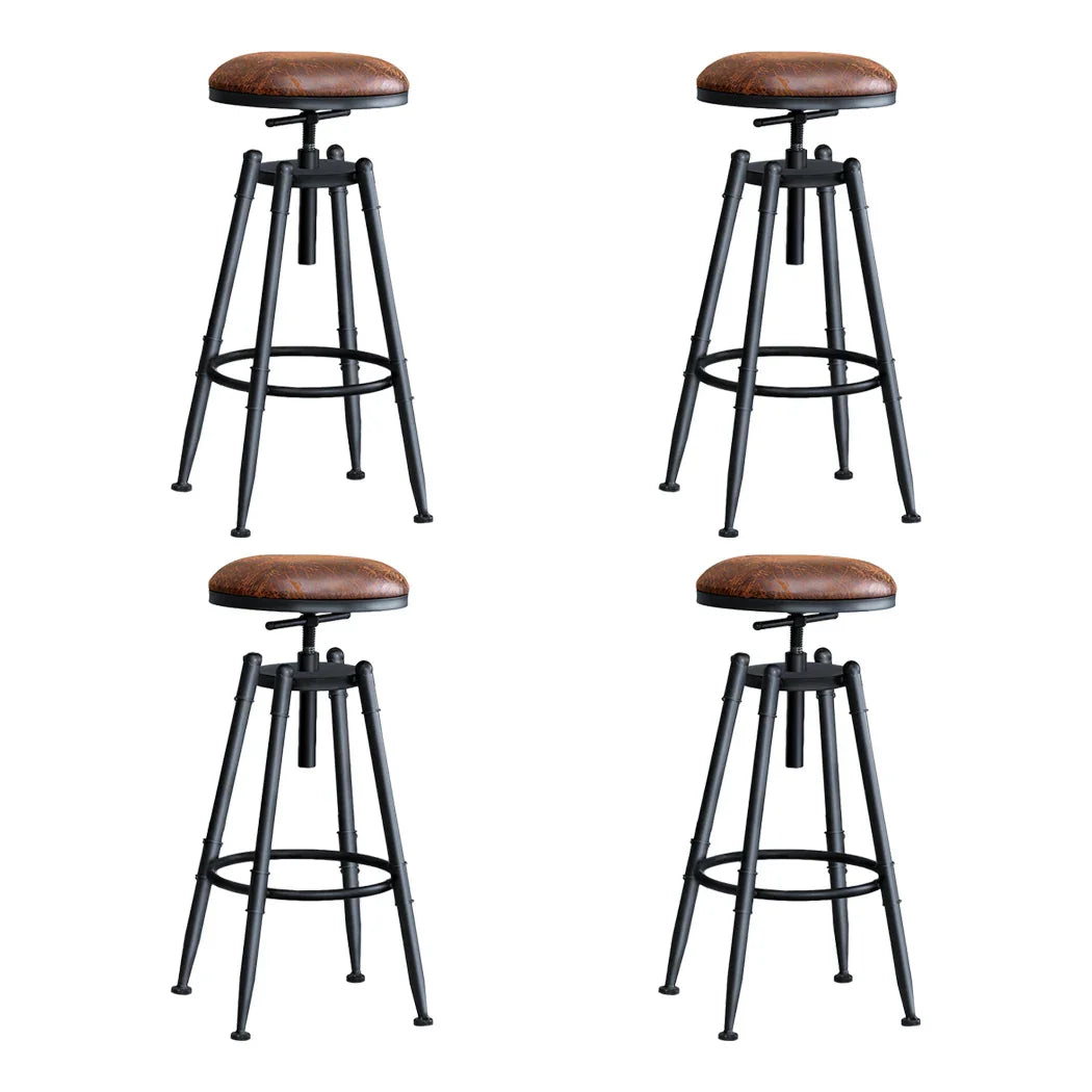Levede 4x Bar Stools Industrial Kitchen-2018816924095483904