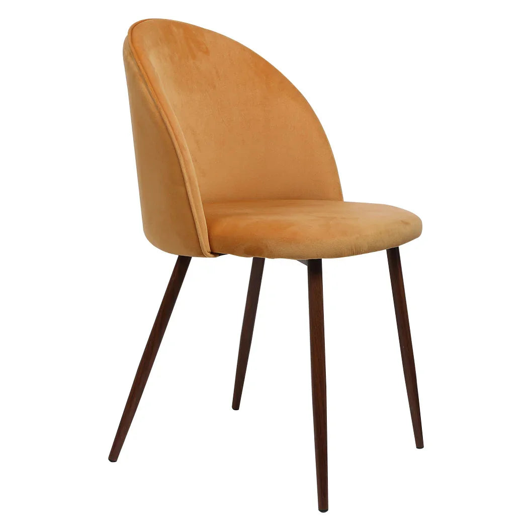 Levede 2x Dining Chairs Seat French Mustard-2006733258989113344