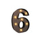 LED Metal Number Lights Free Standing