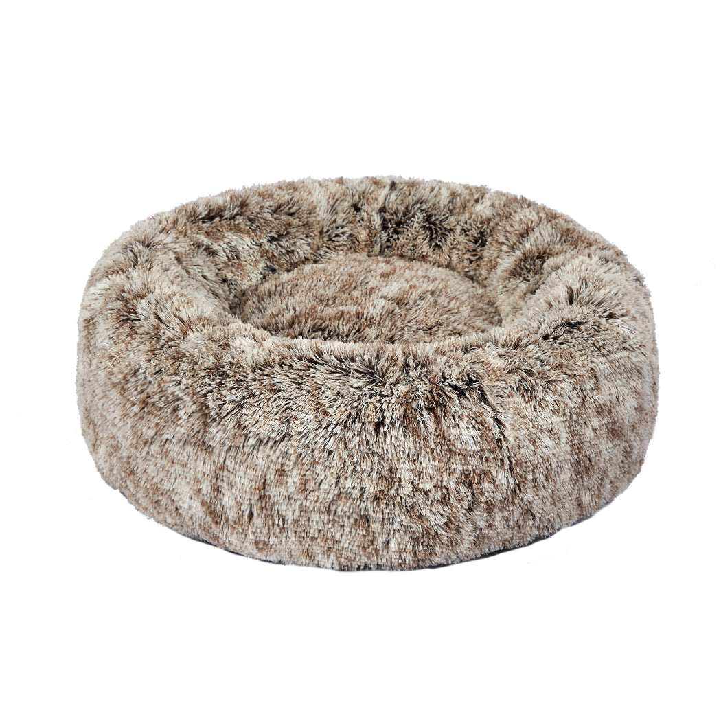 PaWz Pet Bed Cat Dog Donut Nest Calming XL Brown X-Large-1864184500595068928