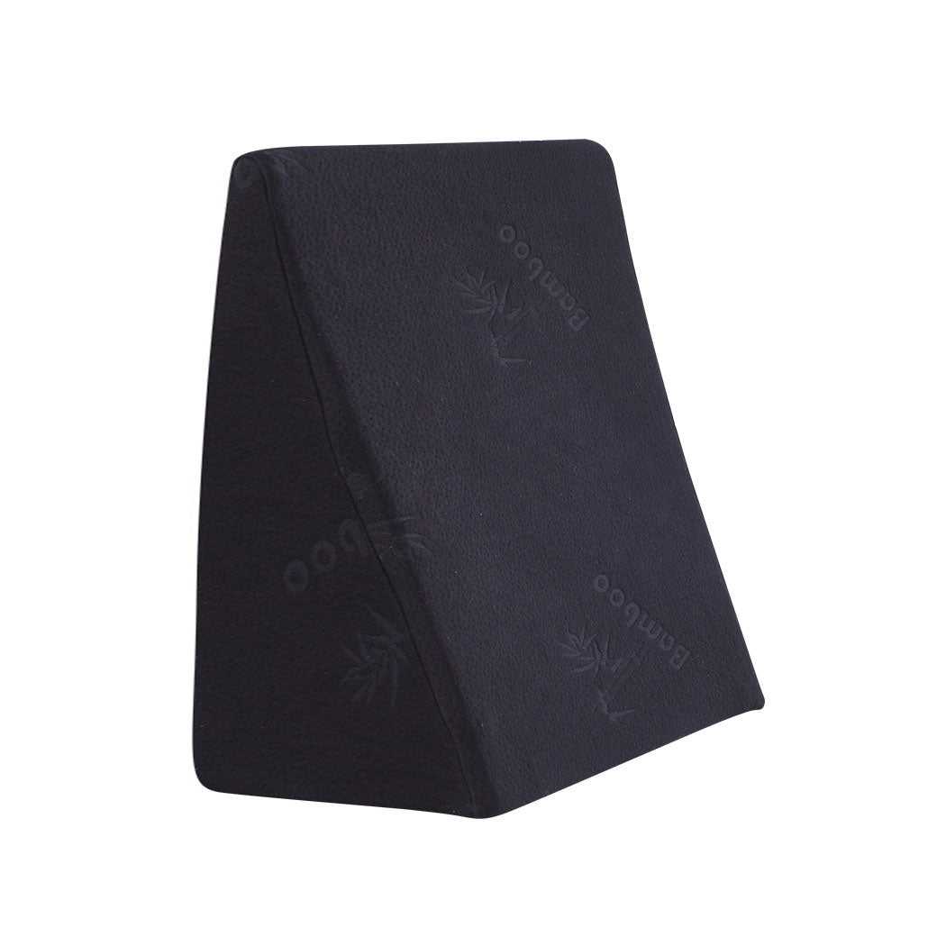 Cool Gel Memory Foam Bed Wedge Pillow Black 30-2029387257420582912
