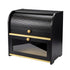 Toque Bread Bin Box 2 Tier Roll Top Bread Bin Kitchen Counter Storage Bamboo-2072893581600886784