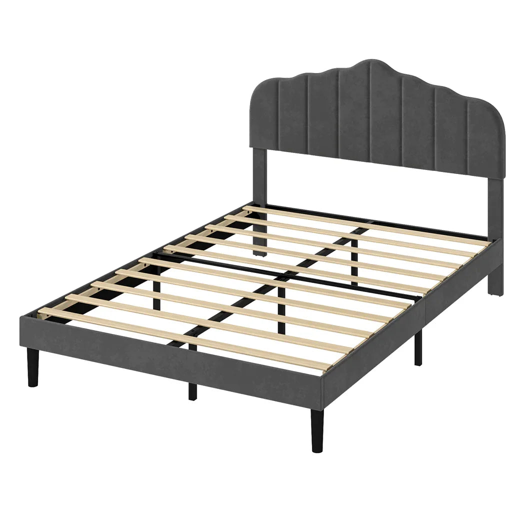 Levede Bed Frame Upholstered Platform Mattress Base Queen-2050056909544886272