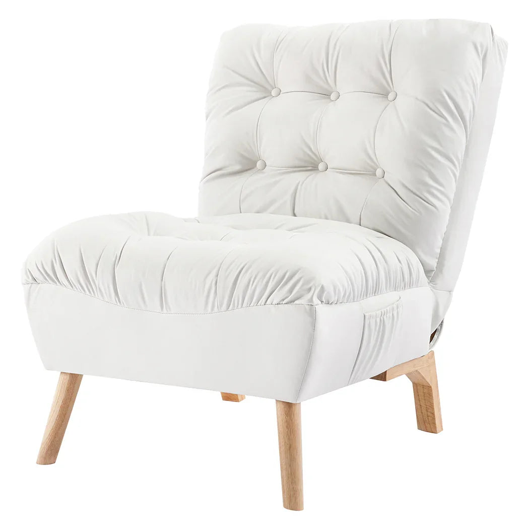 Levede Lounge Accent Chair Sofa Recliner Cream-2006733303171911680