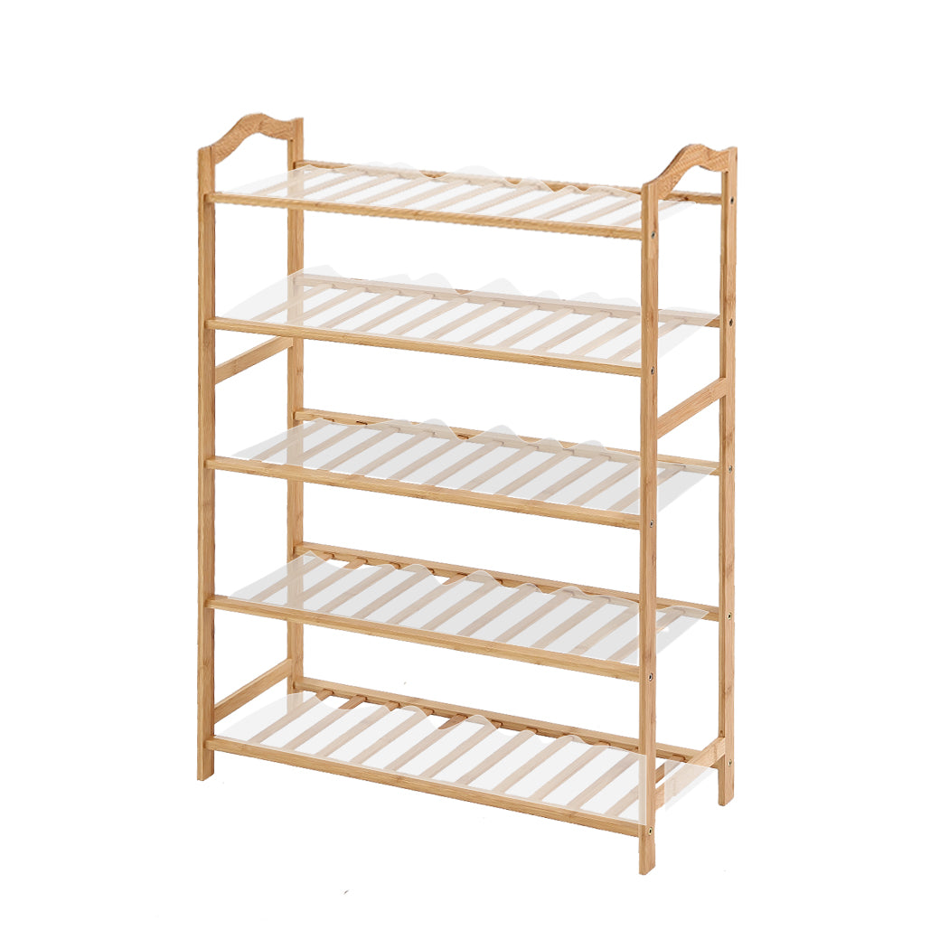 Levede Bamboo Shoe Rack Storage Wooden-2065254633705705472