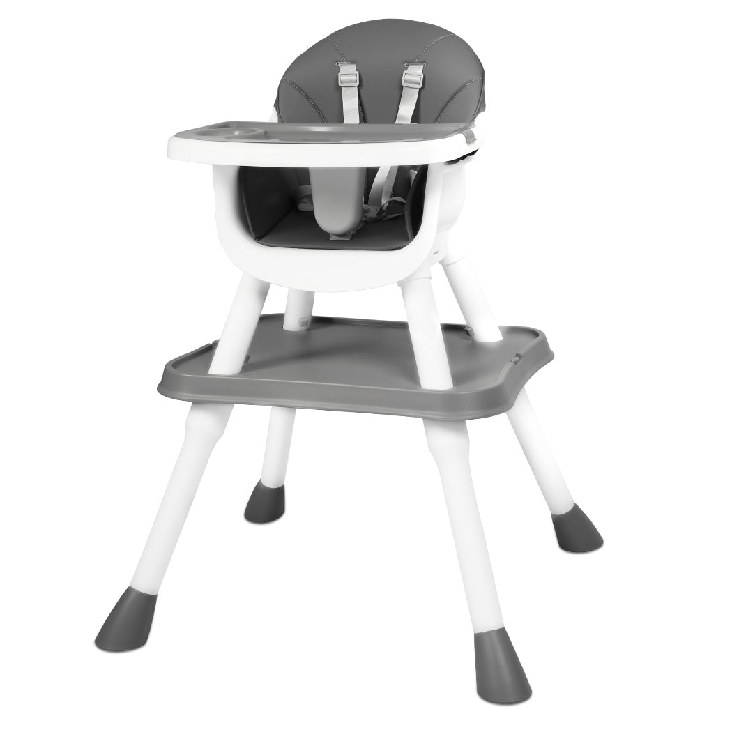 Baby High Chair 8-In-1 Removable Seat and Trays Eat Play Learn Table