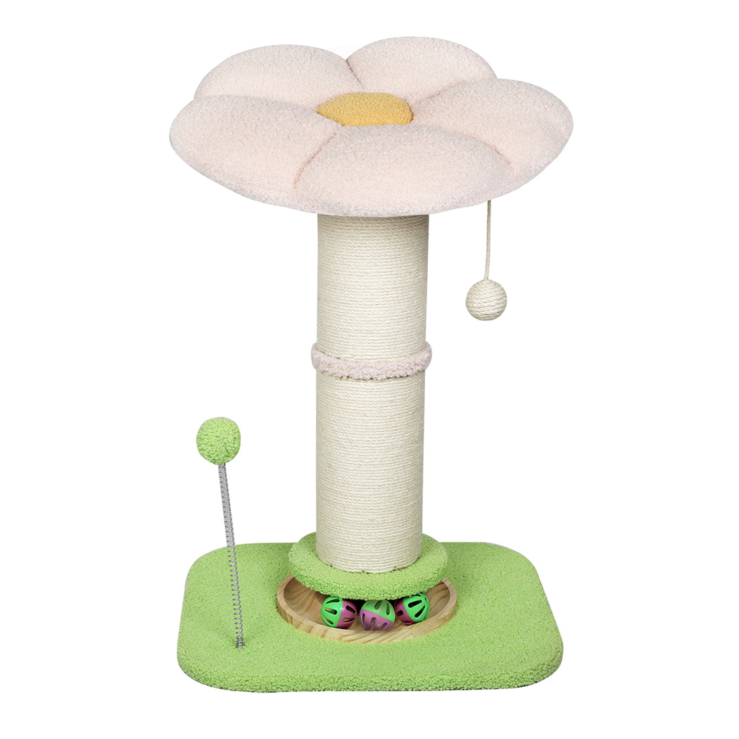 Pawz Cat Scratching Post Flower 61.5cm Cat Tree Tower-2065254675317395456