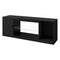 Levede TV Stand Storage with LED 140cm Black-2050056754112368640