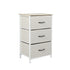 Levede Chest of 3 Drawers Bedside Table Beige-2006733263275692032