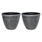 Toque Plastic Plant Pots 36cm Outdoor Garden Planter 2 Pcs With Drainage Holes-2050059017677574144