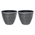 Toque Plastic Plant Pots 36cm Outdoor Garden Planter 2 Pcs With Drainage Holes-2050059017677574144