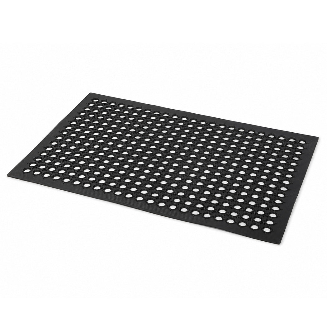 Marlow Anti Fatigue Mat Rubber Non Slip Cuttable For Entryway Garage Black-2100034956813275136