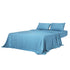 Dreamz 4pcs Double Size 100% Bamboo Bed Sheet Set in Blue Colour-1864183183050936320