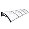 Mountview Window Door Awning Outdoor 1M X 4M Transparent 1x4M-2006733104710029312