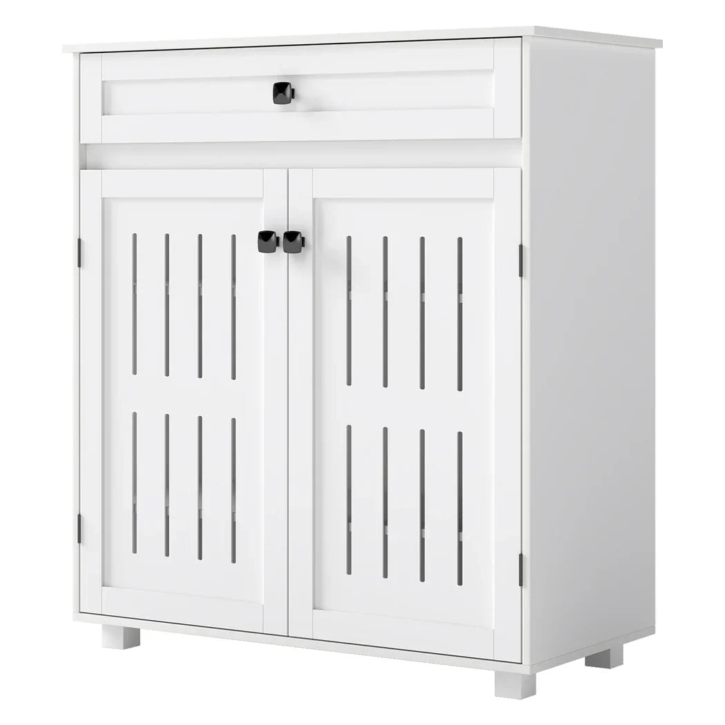 Levede Shoe Cabinet Door Storage Rack Cupboard White-2050056913709830144