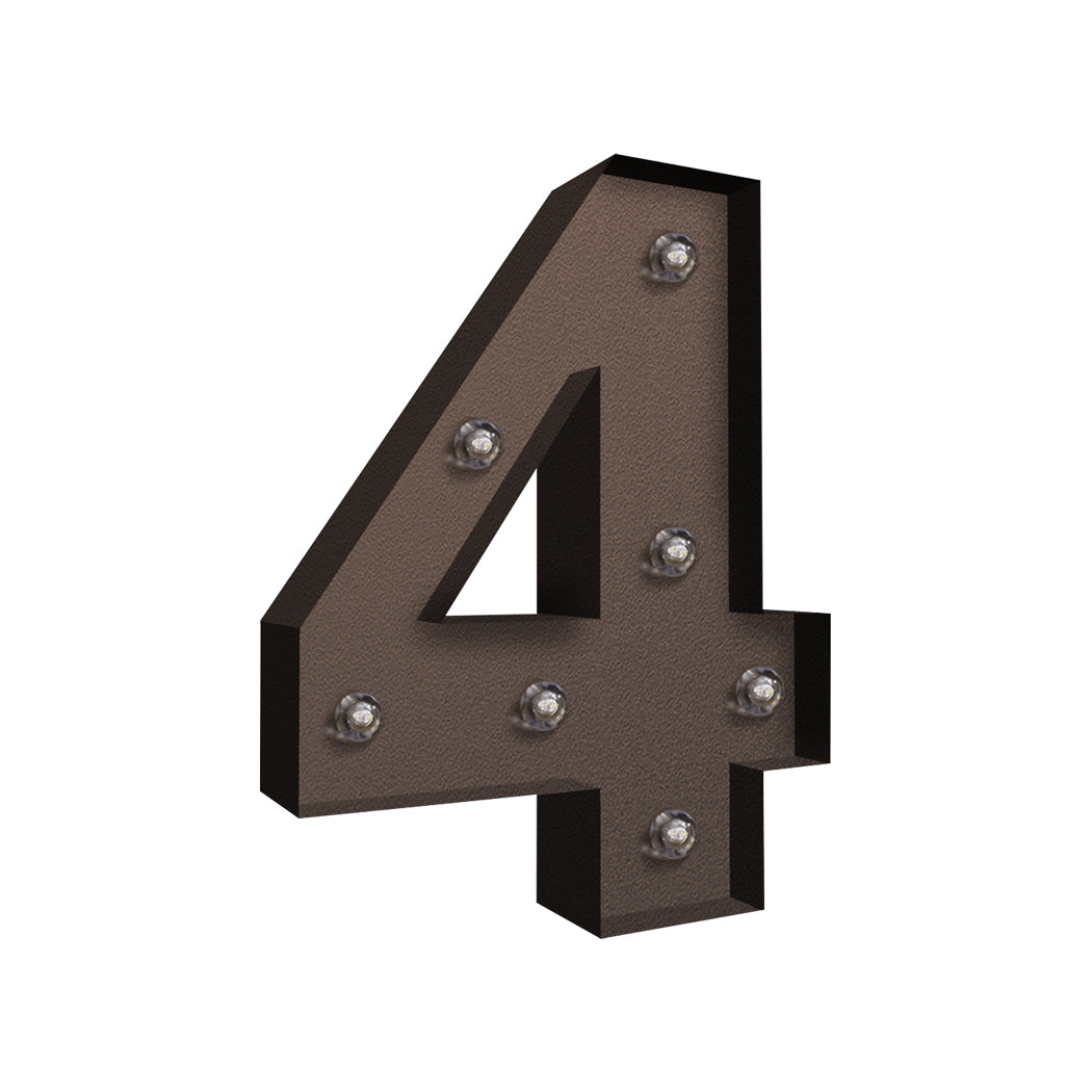LED Metal Number Lights Free Standing-1942353641809776640