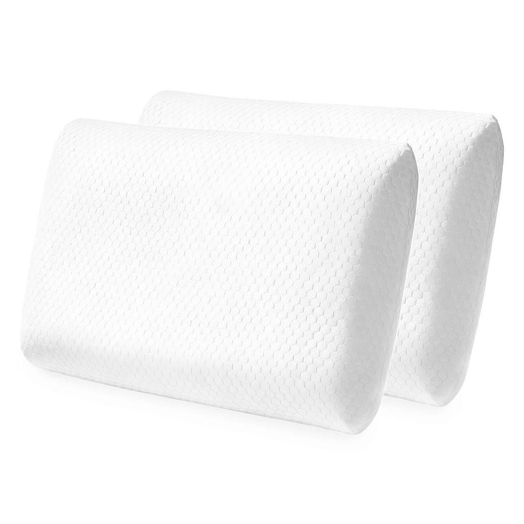 Dreamz Memory Foam Orthopaedic Pillow Neck Pain Side Stomach Back Sleeper 2 Pack-2050056763918651392